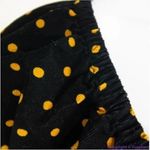 Madewell NWOT Corduroy Puff-Sleeve Wrap Top in Oval Dot, 100% cotton, Black, M Photo 12