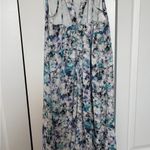 Sam Edelman Floral High-Low Dress in White and Blue Photo 5