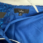 Lulus Glamorous Intrigue Royal Blue Sequin Strapless Mini Dress Size M Size M Photo 6