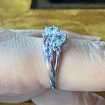 Natural Aquamarine Tanzanite Sterling Silver Ring Size 8 Photo 2