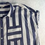 Lucky Brand Womens Plus 2X Stripe Tie Back Shirt Lightweight Cap Sleeve Striped Photo 4