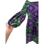 TribalbyN Purple Green African Print Crop Back Zip Size S Dress Photo 3