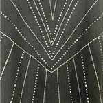 Ming Wang  Black Knit Hook Front Jacket‎ S Geometric Dots Classic Photo 5