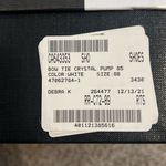 Aquazzura bow tie crystal pump 85 White Size 8 Photo 1