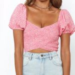 Hello Molly Pink Smocked Crop Cottage Festival Prairie Top Size 4 / Small Photo 0