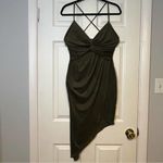 Glare Bias Cut Wrap Dress - Size L Photo 17