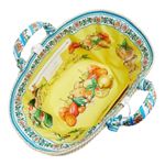 Dolce & Gabbana Kendra DG Logo Woven Straw Tote in Giallo Photo 4