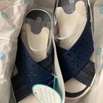 Bzees  Nvy Blue Diamond X-band Comfort Wedge Slide Size 11W Photo 3