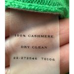 Ann Taylor  100% Cashmere Kelly Green 3/4 Sleeve Sweater Size M Photo 5