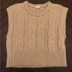 Le lis  Tan Knit Sweater Vest Photo 0