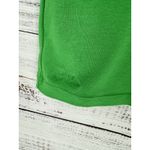 Ralph Lauren  Women's Cuffed Sleeve V Neck Shirt Top Kelly Green‎ Size XL Vintage Photo 1