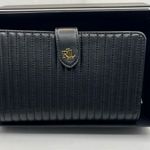 Ralph Lauren  Women's Quilted Nappa Leather Tech Wristlet In Black $225 Photo 4