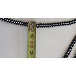 Vintage Native American Beaded Circle Medallion Leather Necklace Black Red 16” White Photo 8