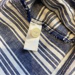 Peyton & Parker Striped linen cotton blend dress M Blue Size M Photo 7