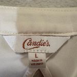Candie's  White Blouse with Red Floral Embroidery Photo 2