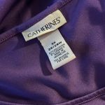 Catherines  Tank Top Cami Purple SZ 3X Cottage Core Boho Liquid Knit Minimalist Photo 6