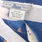 NWT Bass Corgi Dog Scarf Wrap Shawl Womens Blue White Hearts Novelty Flaw 68x34 Photo 1