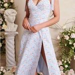 Lavish Lice NWT lavish Alice Aria tie floral poplin cotton midi flare dress spring Photo 0