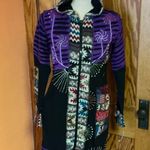 Rising International NWT hippie patchwork Hooded Jacket Size M Photo 5