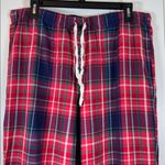 Victoria's Secret  Plaid Red Navy Blue VS Pajama Pants Size Large EUC #5982 Photo 1