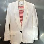 Gap short sleeve cream and pink striped sweater Photo 4