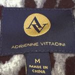 Adrienne Vittadini Black Gray White Animal Print 2 Button Jacket Sz MM Lined. Photo 7