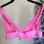 SKIMS  Cotton Rib Plunge Bralette NWOT Size M sugar pink Photo 2