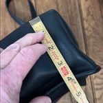 Coach  vintage 90s Black Leather mini backpack day pack Bag with dust bag Photo 4