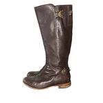 UGG  Australia Amberlee Espresso Leather Equestrian Style Boots, Size 9.5 Photo 3