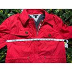 Tommy Hilfiger  Red Full Zip Lightweigth Jacket Size Large Photo 7