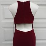 Faviana New! 7976 Halter Neck Jersey Trumpet Dress Photo 7