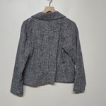 Eileen Fisher Organic Cotton Tweed Short Boxy Fit Blazer Black White Sz S Office Photo 6