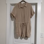 P cill Tan Cotton‎ Romper Size Large Photo 1
