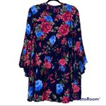 JODIFL  medium women’s long bell sleeve hi low floral dress with side pockets Photo 1