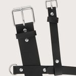 Harness Double Underbust Suspender Belt New Black Photo 4