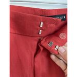 ZARA  ZW COLLECTION red wide leg masculine suit trousers georgette size M Photo 2