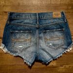 Abercrombie & Fitch Vintage lace denim shorts 100% cotton y2k grunge size 26 Photo 2