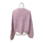 BB Dakota  Steve Madden Cardigan Sweater Marled V Neckline Button Down Pink W L Photo 4