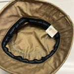 Panama Jack Tan and Cream Protective Bucket Hat with Raffia Ribbon Rim OSFM Photo 7