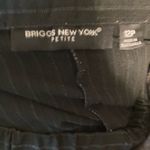 Briggs New York  women's dress pants black with silver accent stripe, size 12P Photo 5