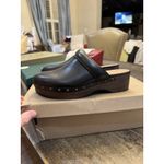 Madewell   'The Cecily' Clog in True Black  Leather Mules Size 6.5‎ Studs Photo 6