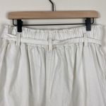 American Eagle High-Waisted Paperbag Wide Leg Pants White Women’s Size Large Photo 8