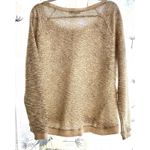 Lucky Lotus By Lucky Brand NWT Women Cream w/ gold Studded Knit Pullover XL Photo 5