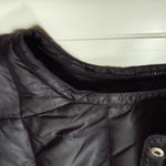 EXPRESS  Womens Quilted Black Puffer Vest Size Large Duck Down Fill‎ Photo 7