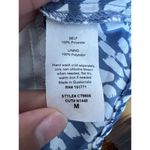 Gilli Womens Blue and White Tank Top Sleeveless Size Medium Beach Travel Cottage Photo 6