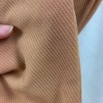 MD Mustard Brown Ribbed High Thigh Bikini Bottom Tan Size 6 Photo 3