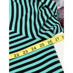 Croft & Barrow Croft & Barrows Women’s Sz 3x Green Black Stripes Ribbed 3/4 Zip Sleeves Top NWT Photo 7