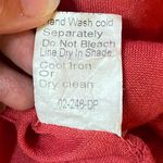 Burnt Orange Sleeveless Summer Italian Linen Dress Size M Photo 8