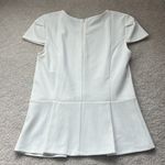 Ann Taylor White Pleated Dress Shirt Photo 2