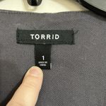 Torrid  Open Front Military Style Cropped Jacket With ButtonsSize 1 Womens Cotton Photo 2